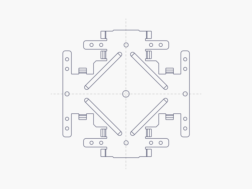 Чертеж Profile connector (Crab)